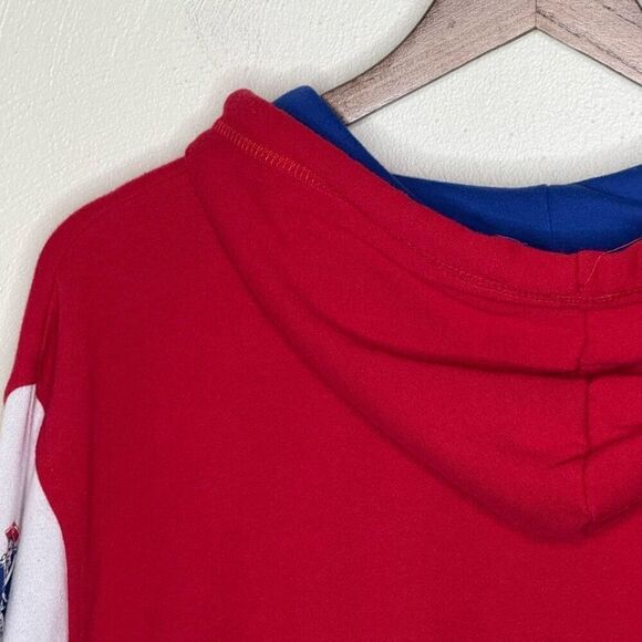 Mitchell & Ness Embroidered Red Blue Patriots Hoodie - Unisex L - Picture 10 of 15